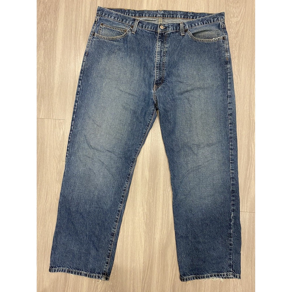 Polo Jeans Co Ralph Lauren Vintage Blue Jeans 40X30 Easy Fit 3G117A Distressed